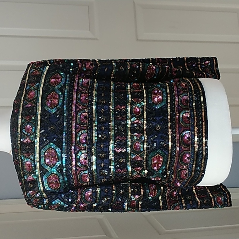 Papell Boutique Evening Beaded Sequins Jacket Vintage S - Picture 5 of 12